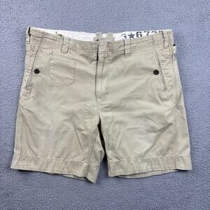 Polo Ralph Lauren Cargo Shorts Mens 38 Beige USRL Military Type C-1 Buckles